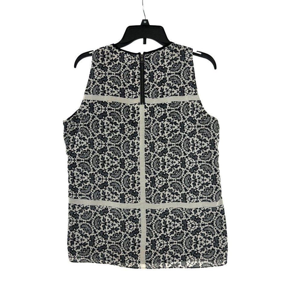 ADRIANNA PAPELL black & grey Top-Sleeveless